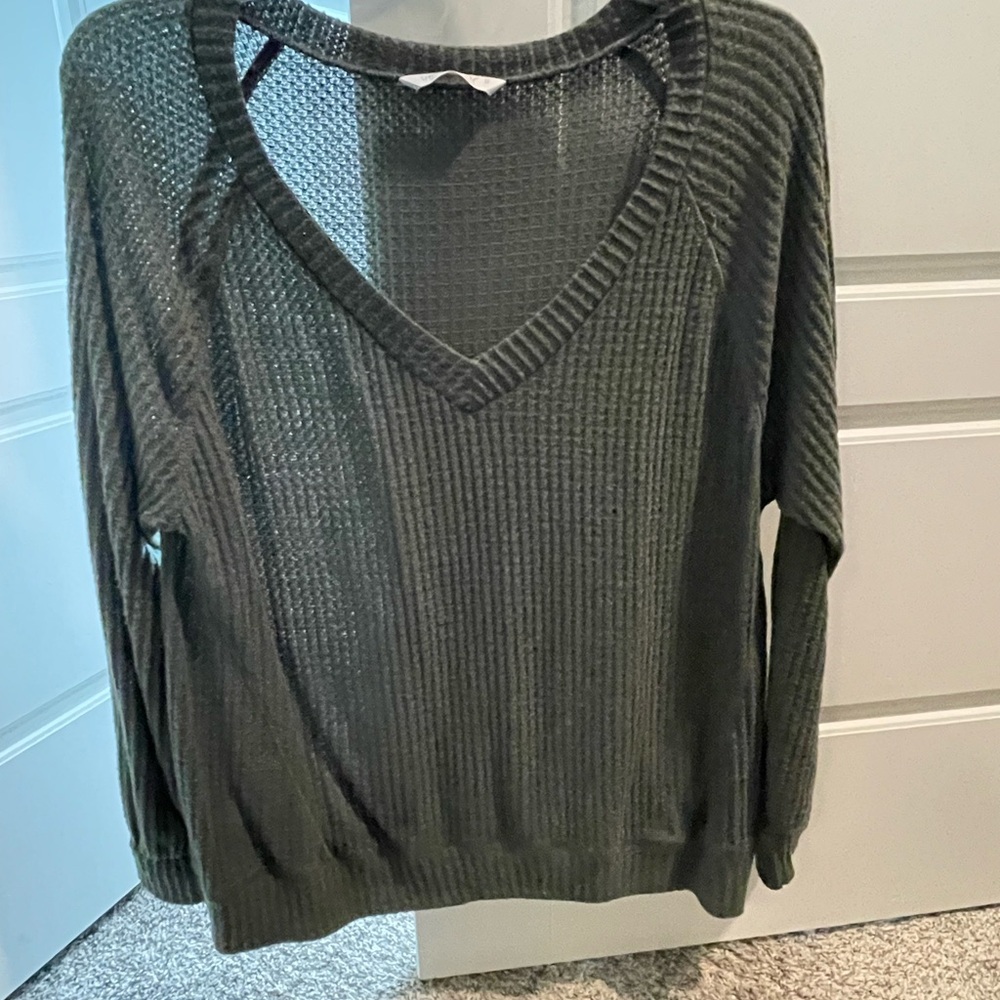 Tresics Black Textured Knit Top